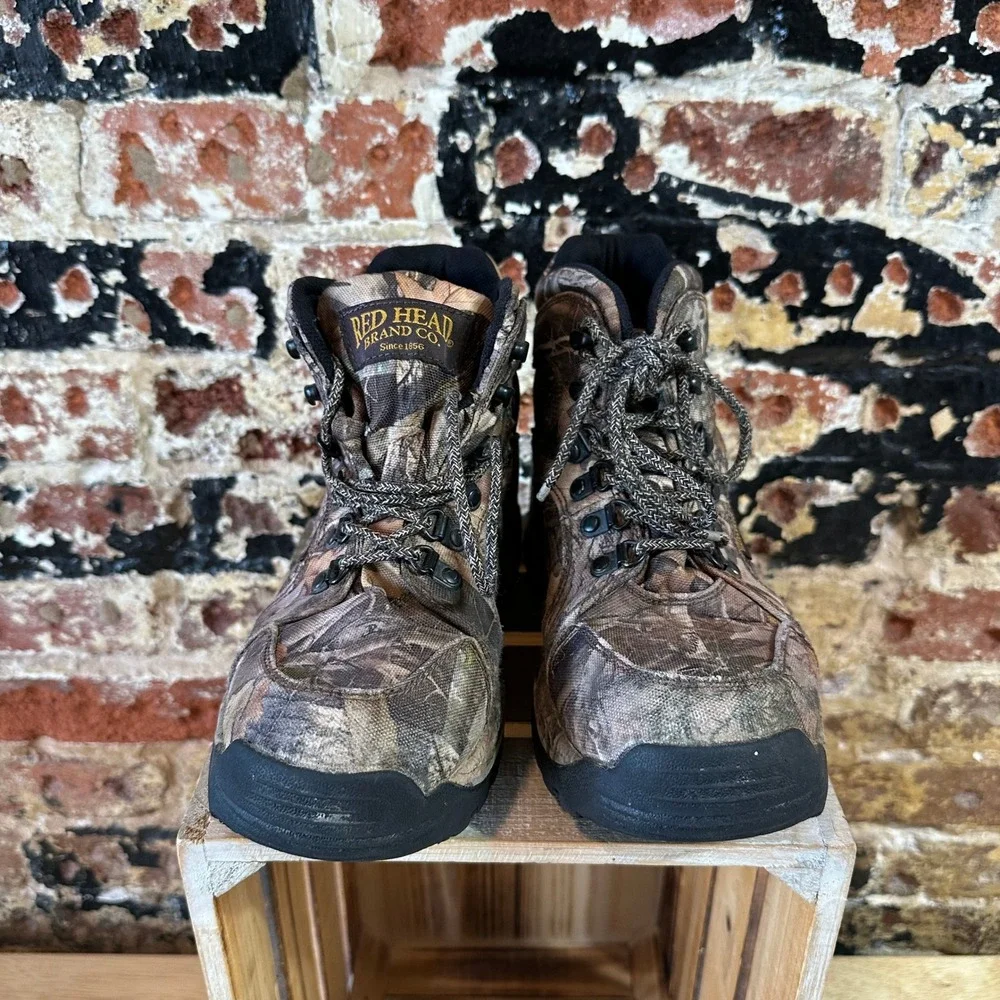 RedHead Camo Hunting Boots Waterproof Lace Up Mens 7 Outdoors